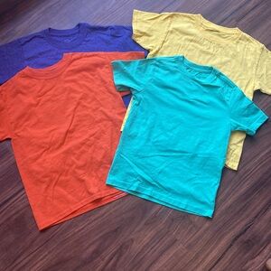 Boys Bundle of Short-Sleeve Solid-Colored T-Shirts